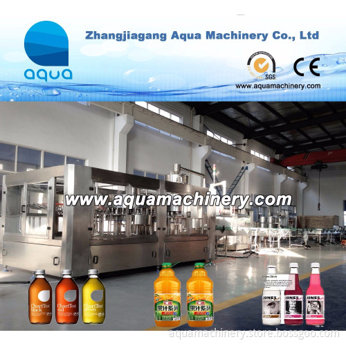 Top Quality Bottled Juice Filling Production Line For Hot Drinks Plant